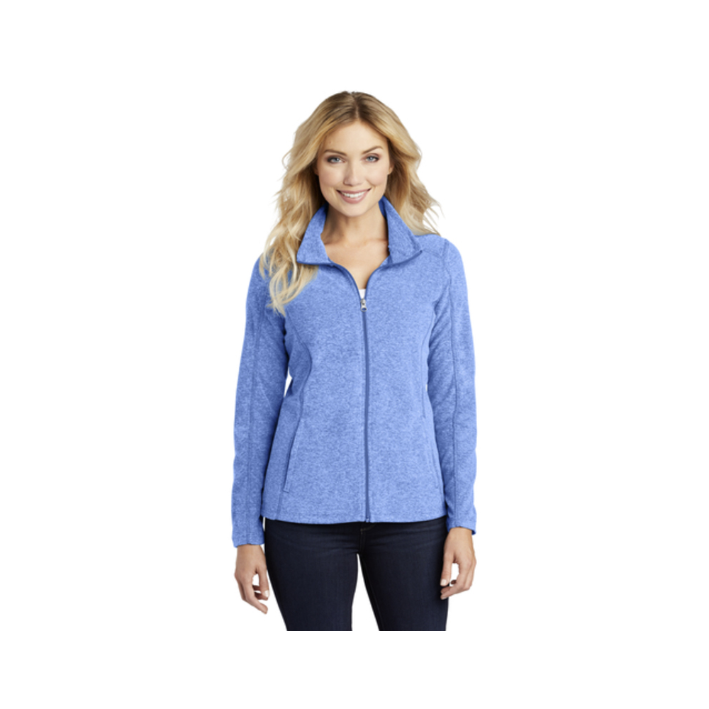 Port Authority® Ladies’ Heather Microfleece Full-Zip Jacket