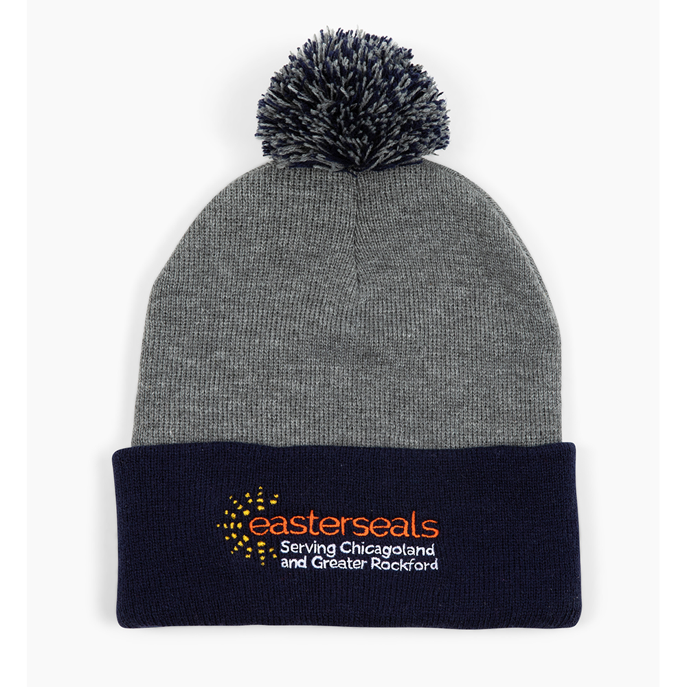 Sport-Tek® Heather Pom Pom Beanie