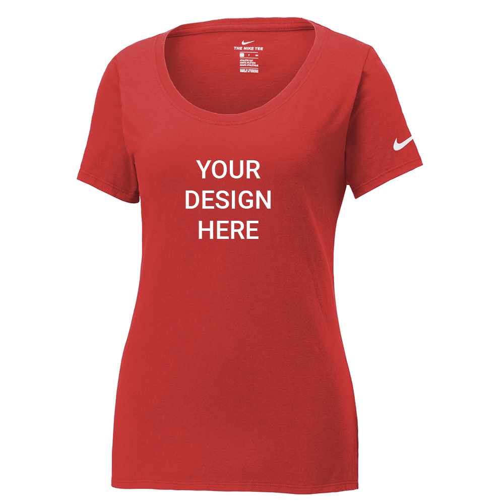 Nike® Ladies’ Dri-FIT Cotton/Poly Scoop Neck Tee