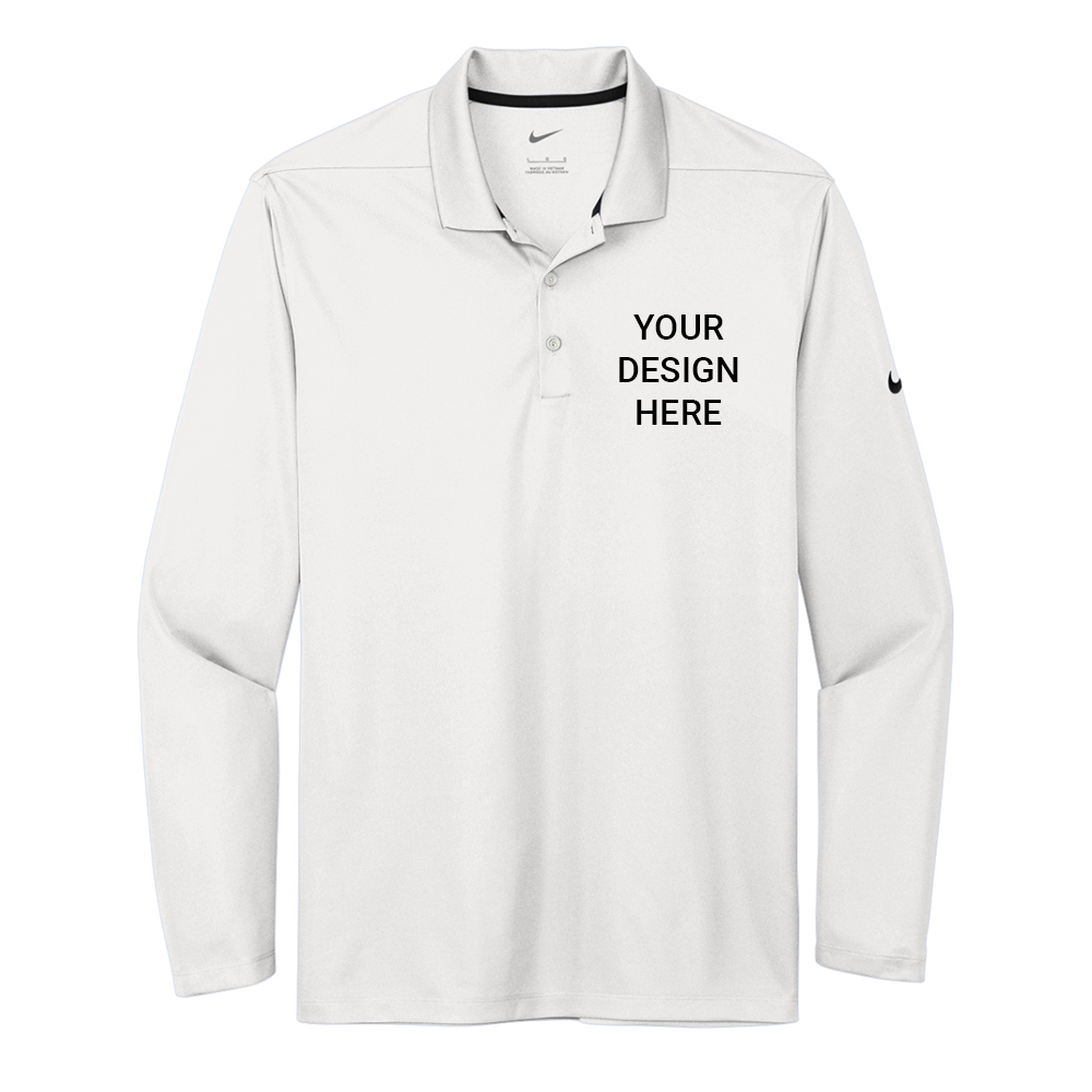 Nike® Men’s Dri-FIT Micro Pique 2.0 Long Sleeve Polo